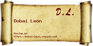 Dobai Leon névjegykártya